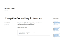 Desktop Screenshot of mufljuz.com